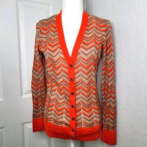 Ann Taylor LOFT Multi-Color Knit Cardigan Sweater